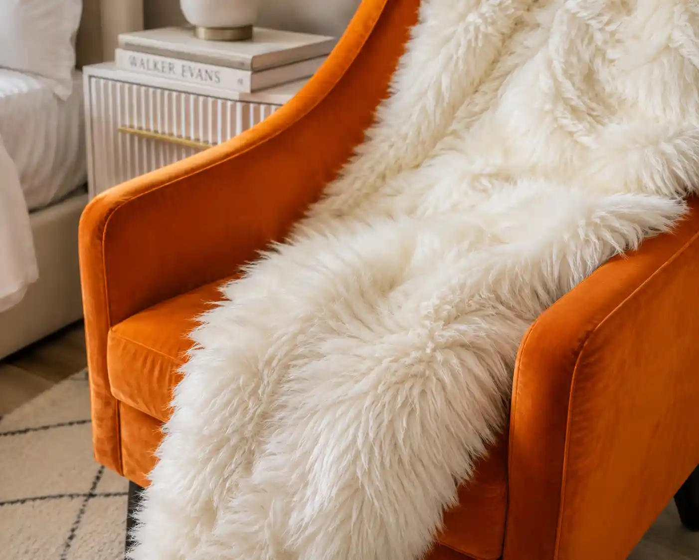 High-Pile Faux Fur Accents