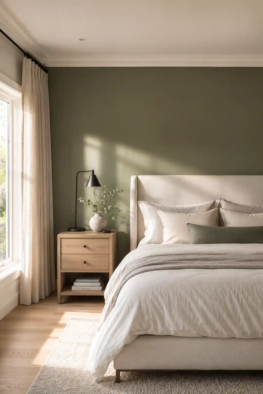 The Classic Sage Accent Wall