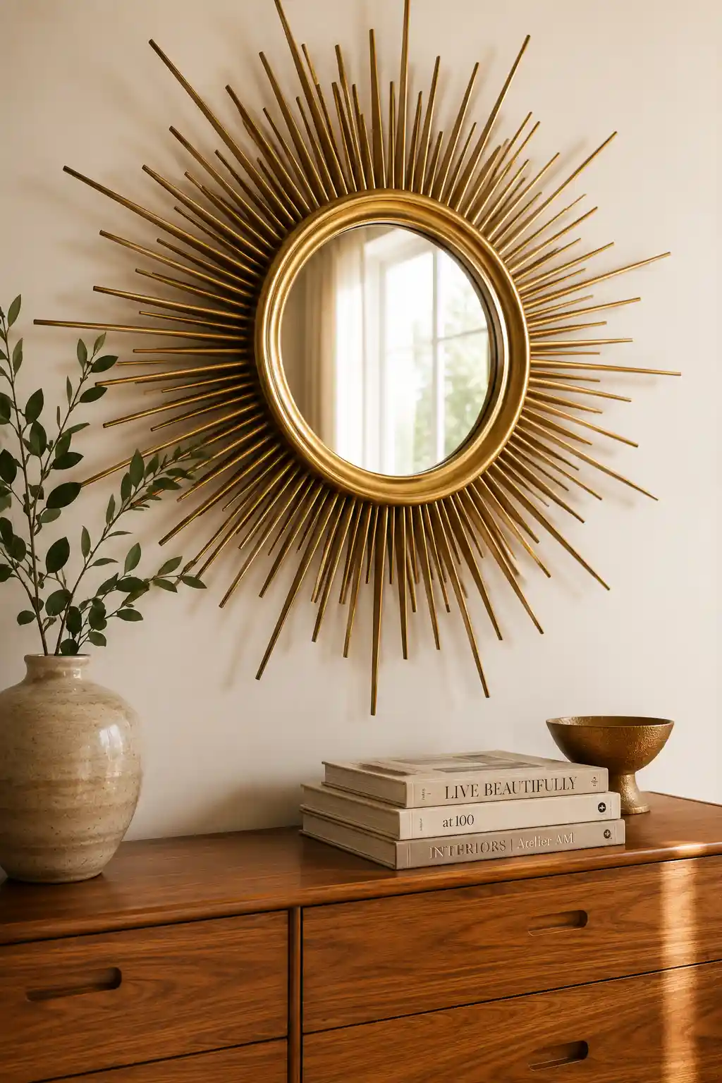 Retro Radiance: The Starburst Mirror