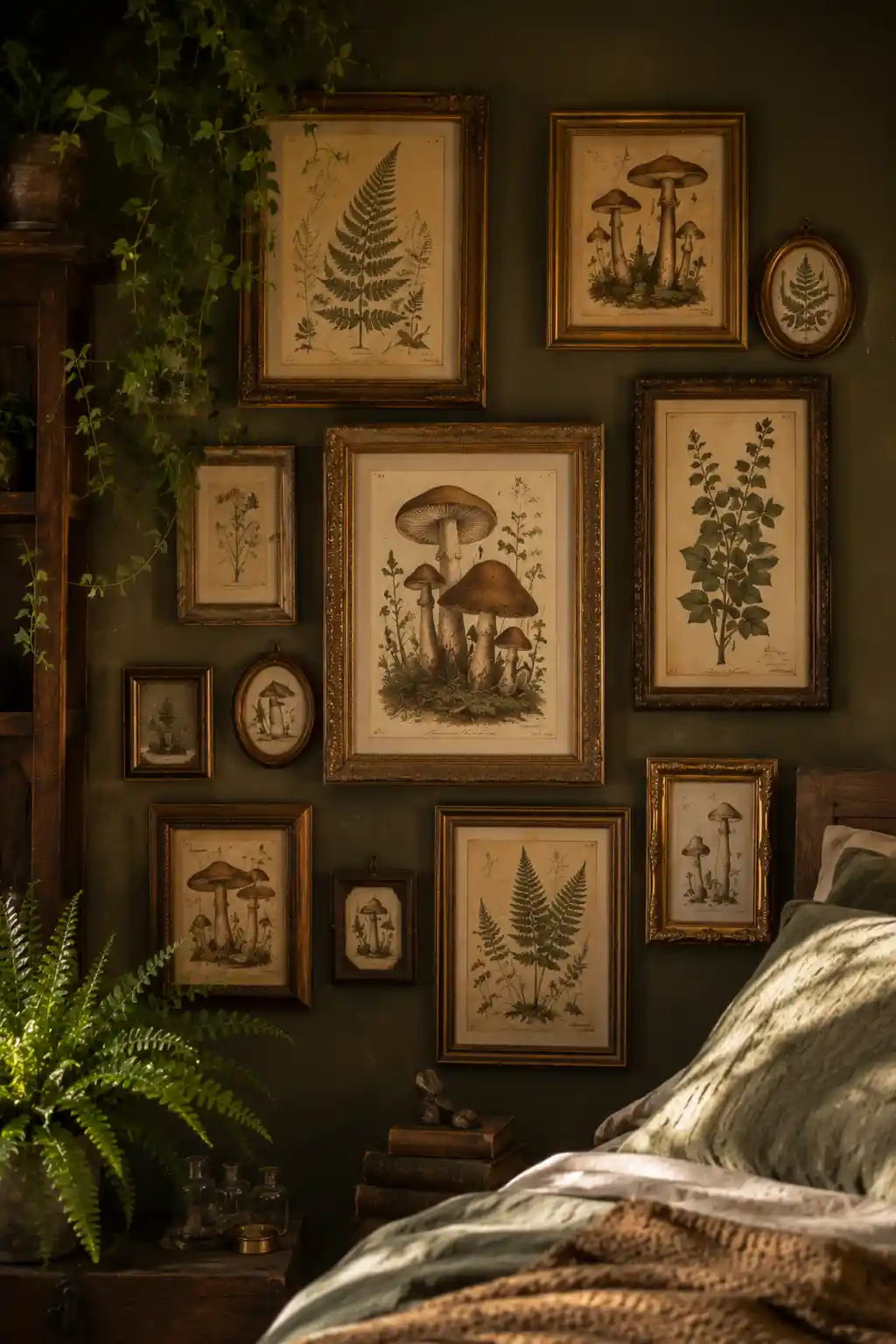 Botanical Illustration Gallery Wall