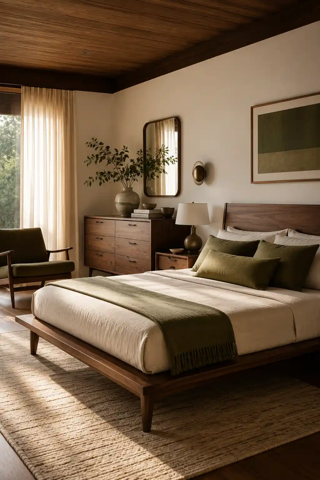 The Anchor: Low-Profile Walnut Bed Frames
