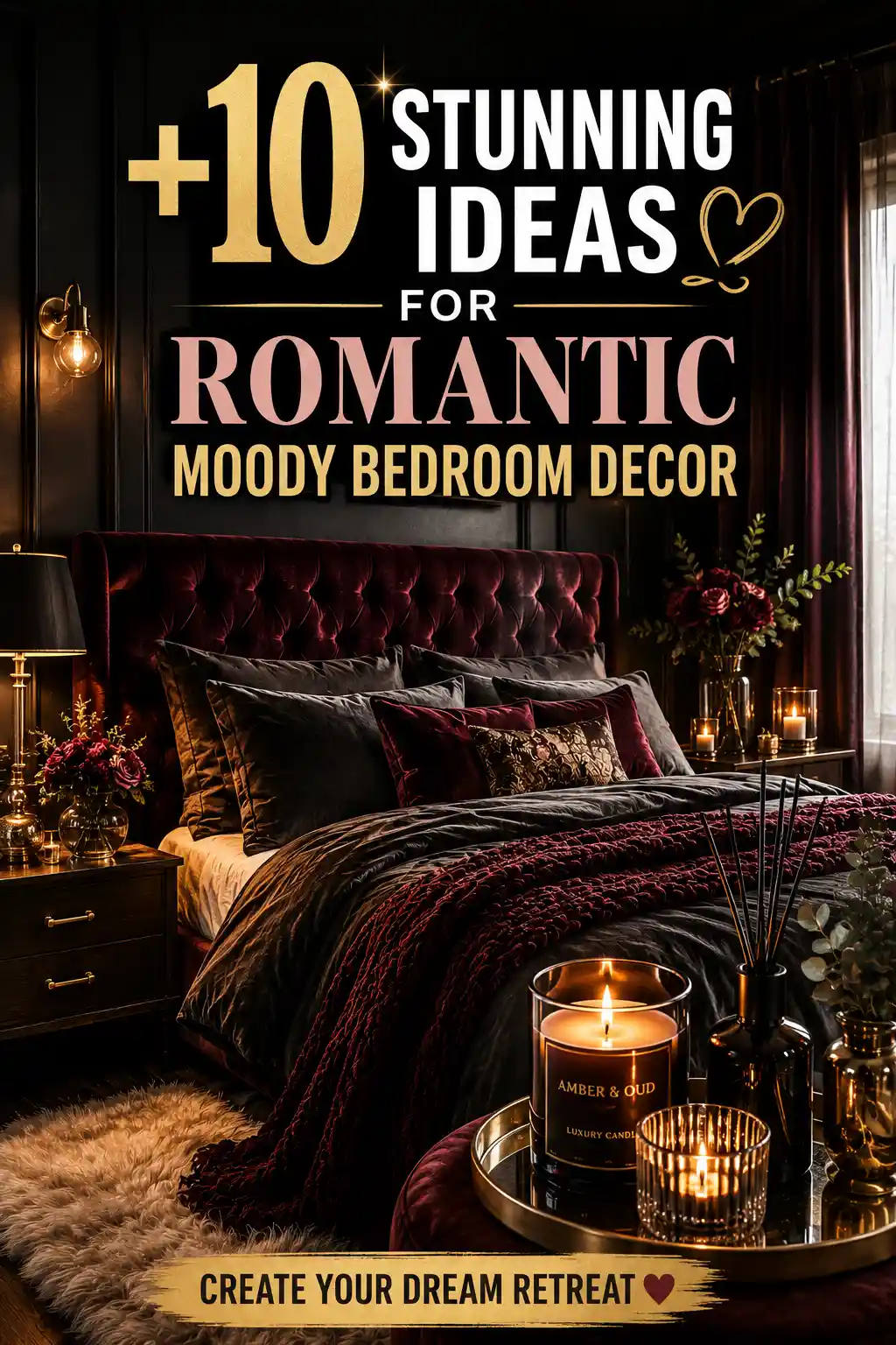 10 Stunning Ideas for Romantic Moody Bedroom Decor
