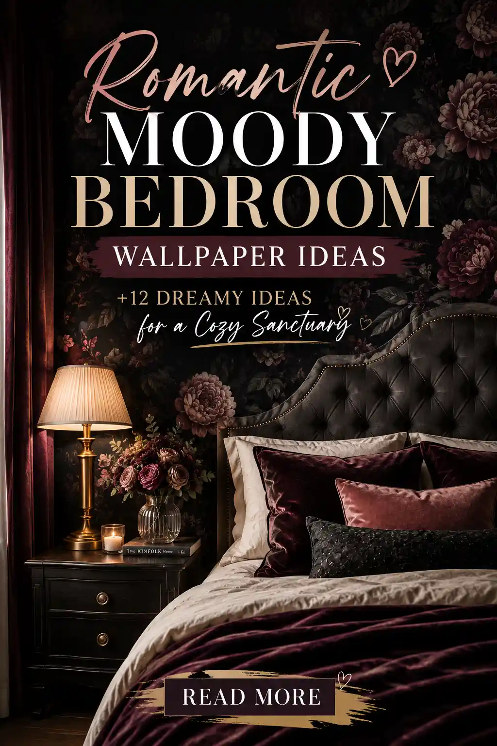12 Romantic Moody Bedroom Wallpaper Ideas for a Dreamy Sanctuary