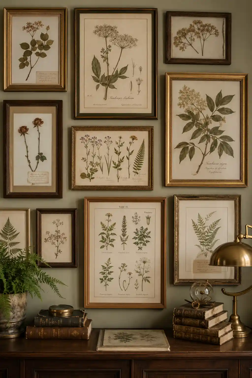 Botanical Art Gallery Wall