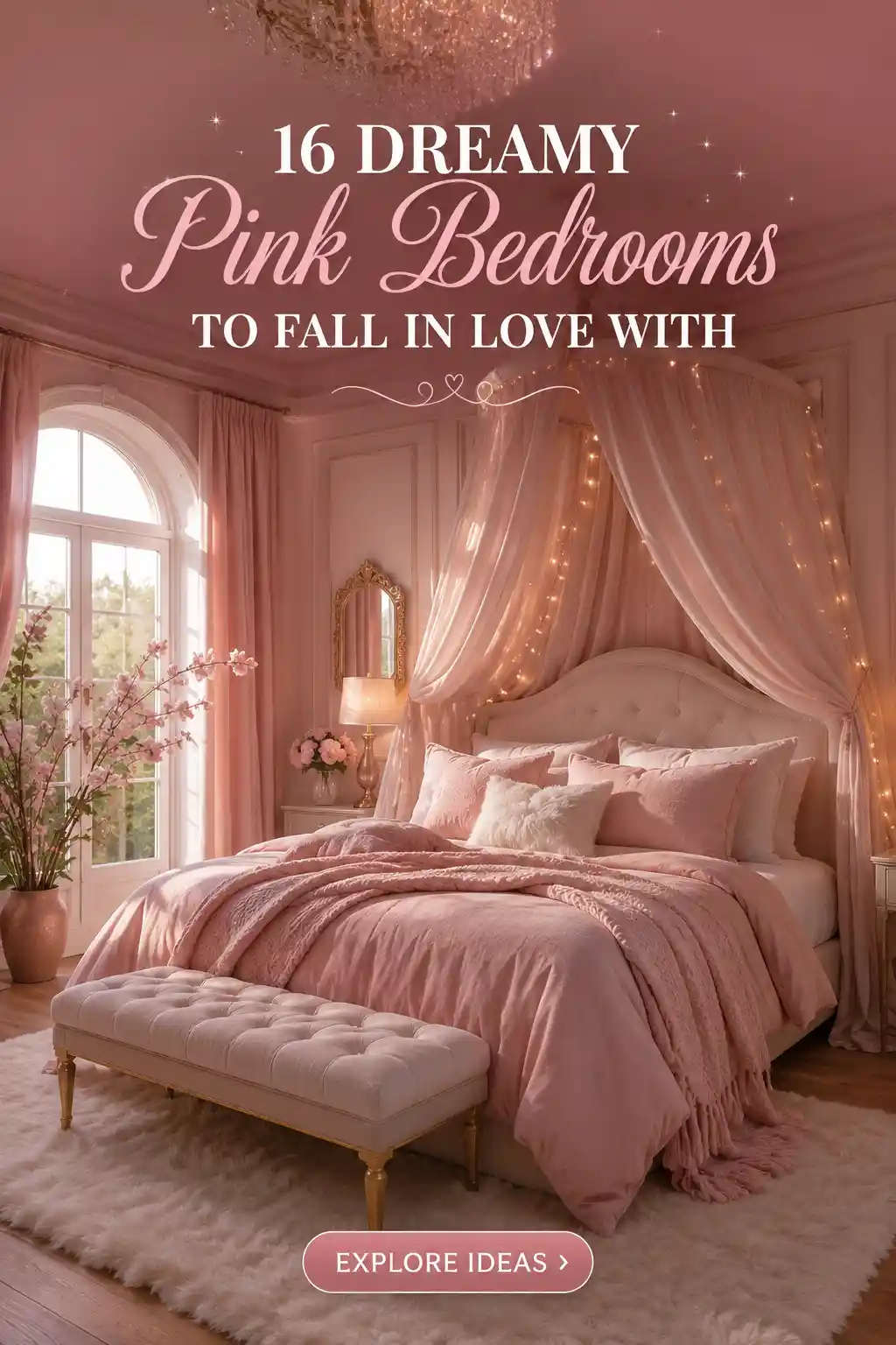 16 Enchanting Pink Fantasy Bedroom Ideas for a Dreamy Retreat
