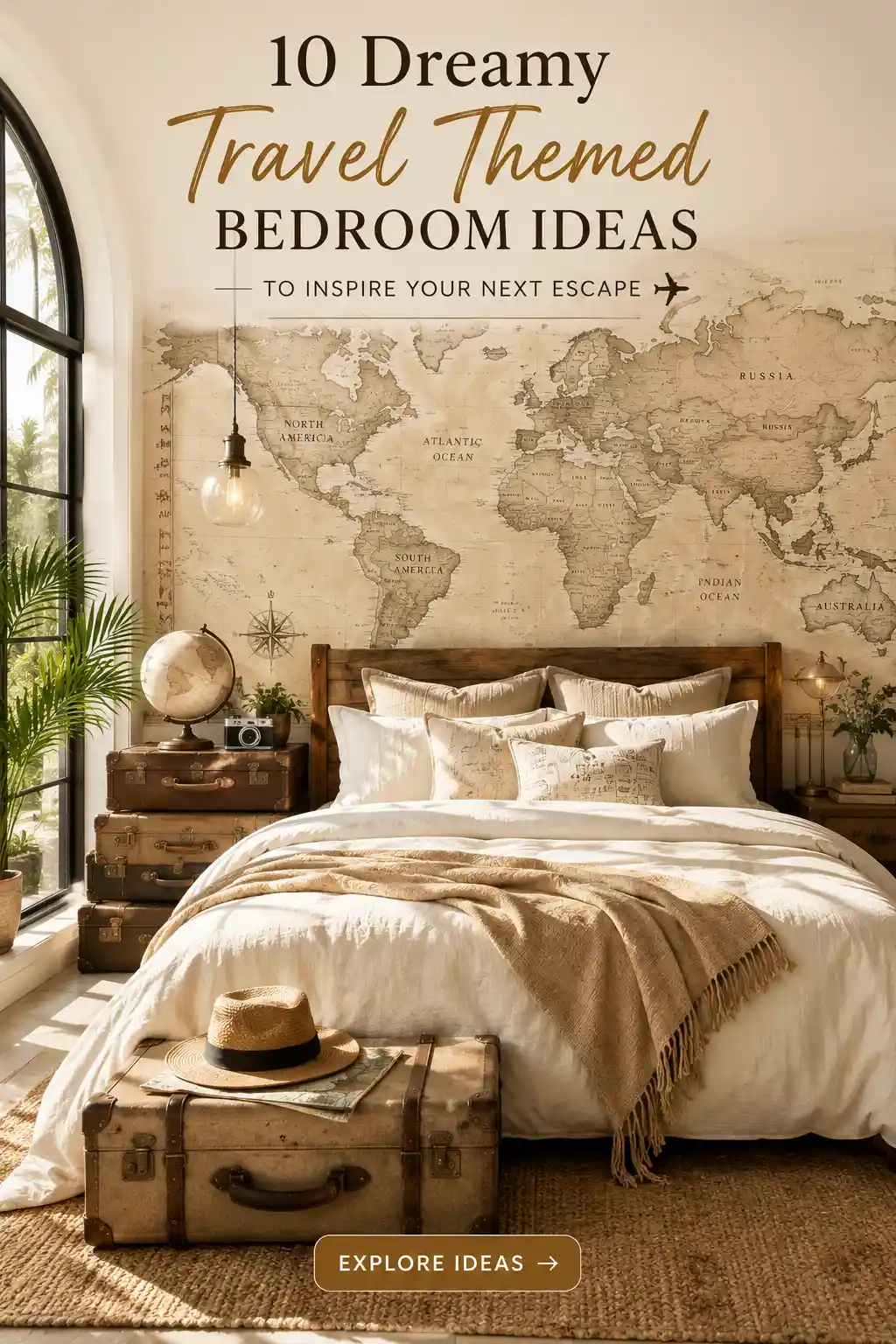 10 Dreamy Travel Themed Bedroom Ideas to Inspire Your Next Escape