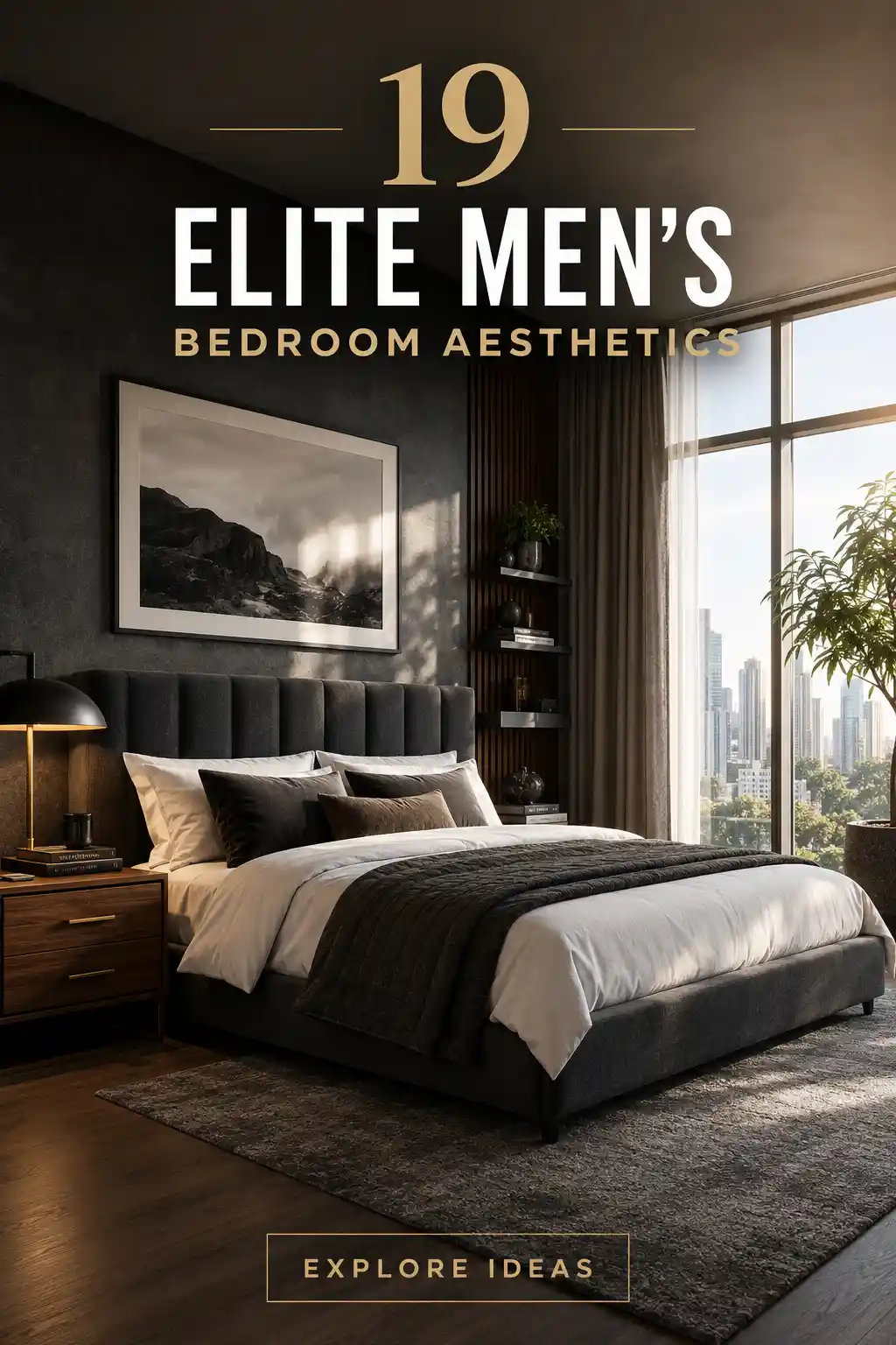 19 Stunning Men's Bedroom Aesthetic Ideas for a Modern Home