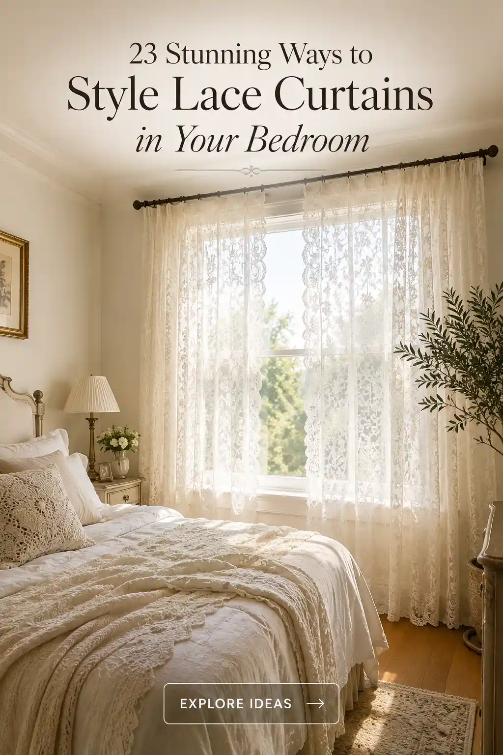 23 Stunning Ways to Style Lace Curtains in Your Bedroom