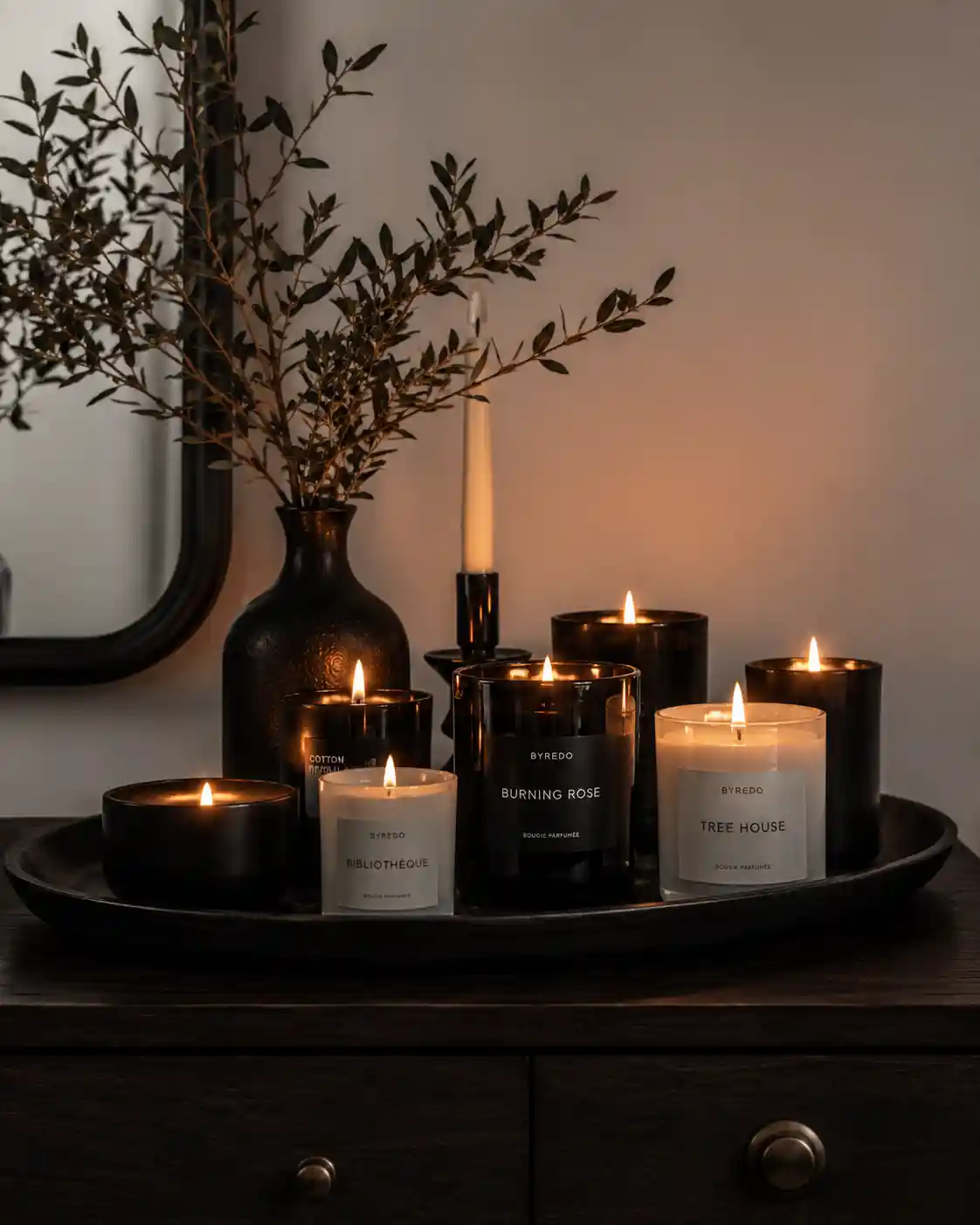 Scent and Sight with Clusters of Scented Candles