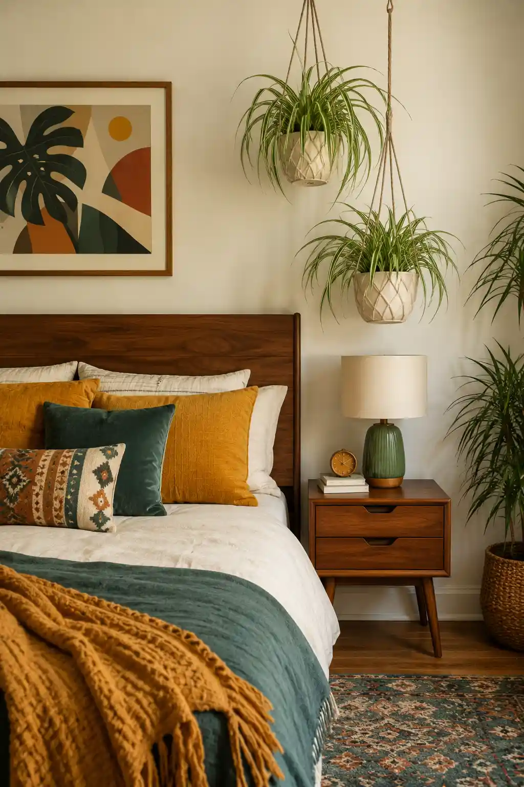 Mid-Century Modern Boho Hybrid Styling