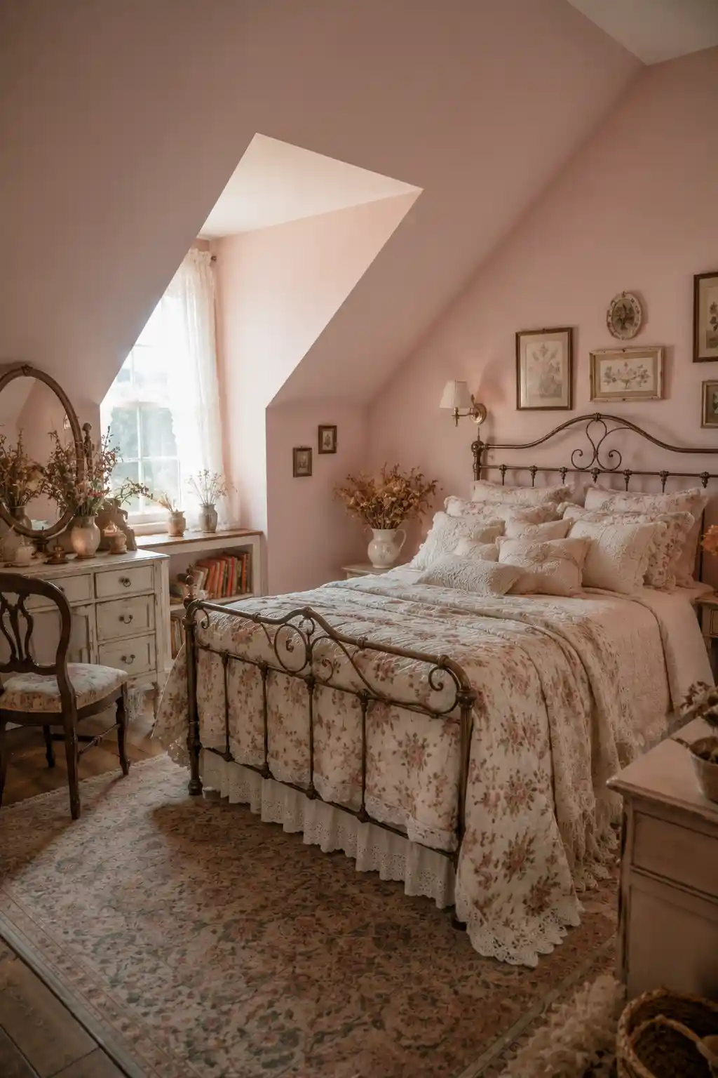 Cottagecore Charm and Floral Accents