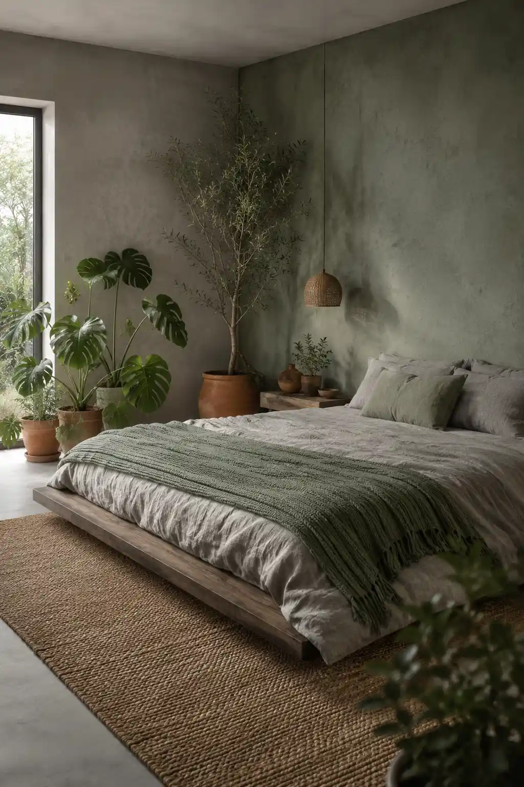 Organic Sage Green and Misty Grey