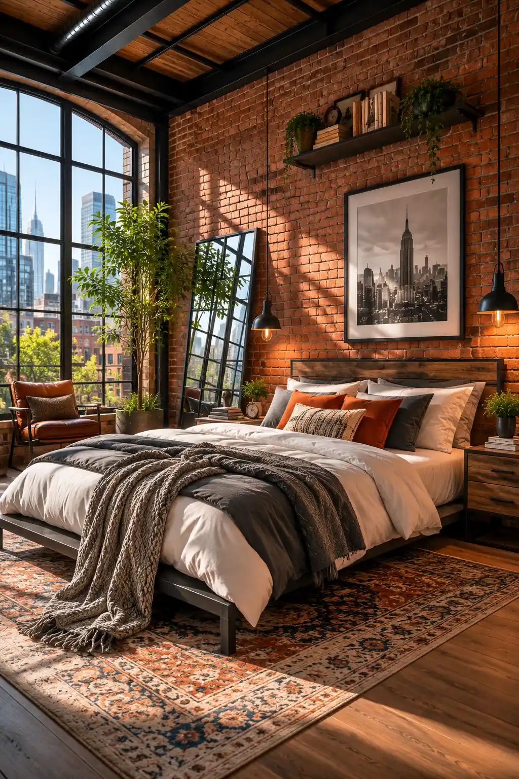 Industrial Rawness with Exposed Brick