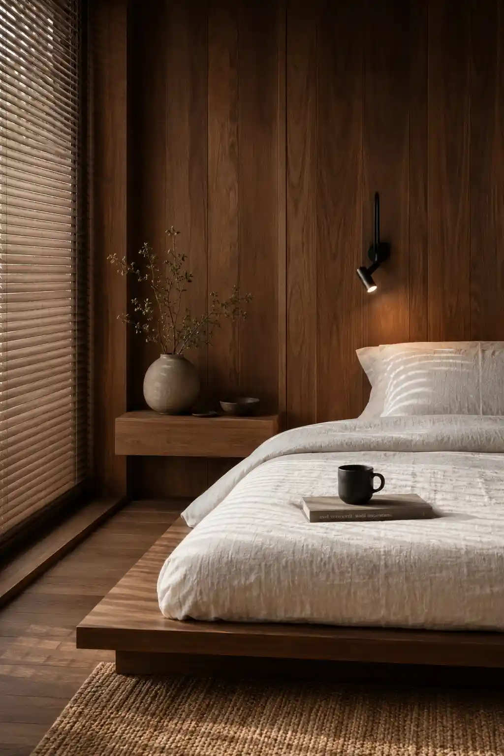 Warm Wood Minimalist Sanctuary