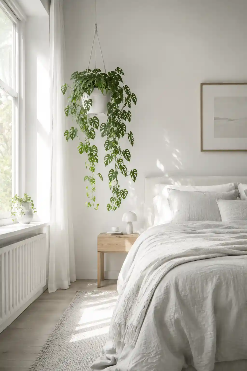 Minimalist Scandi-Boho with a Statement Plant
