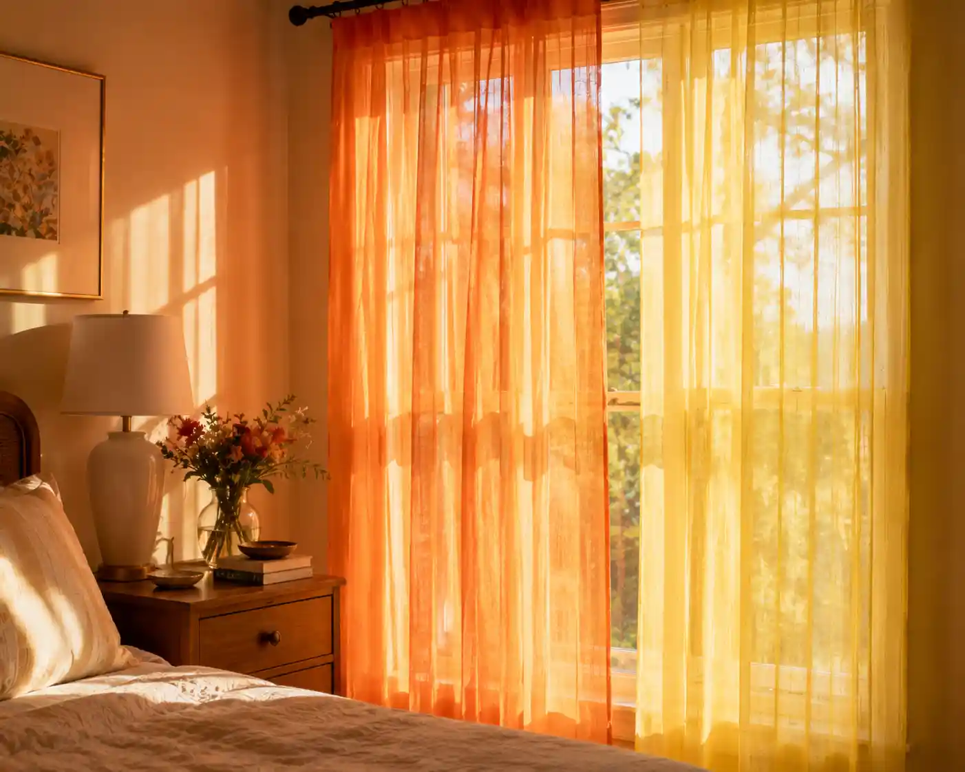 Translucent Colorful Curtains