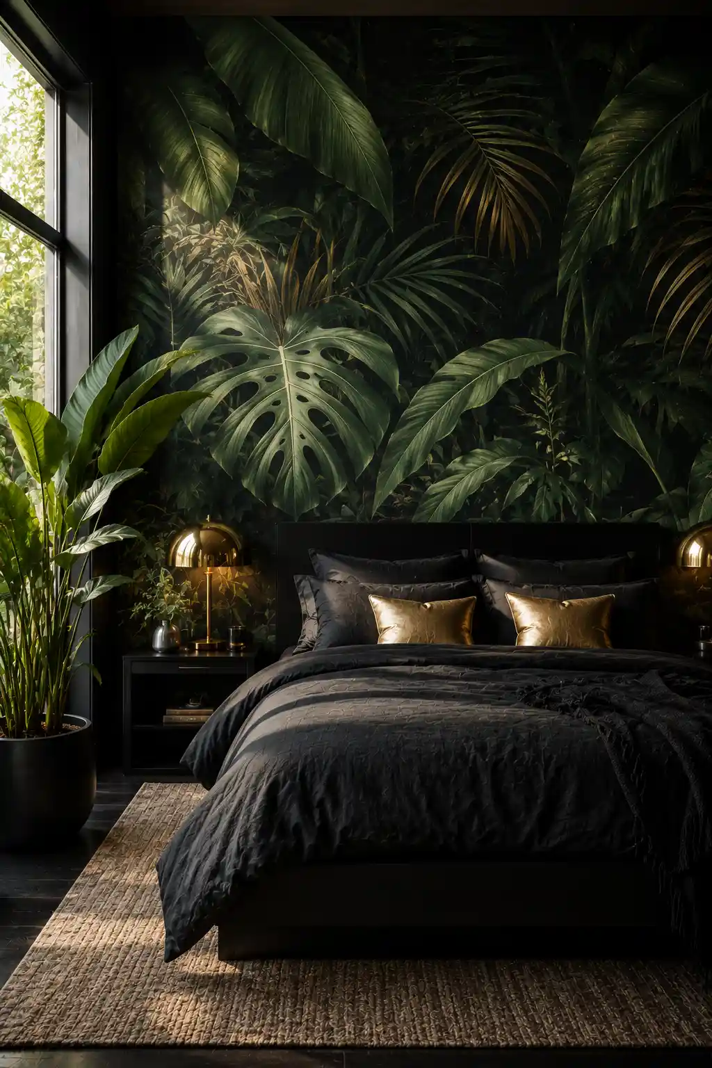 Tropical Noir with Jungle Murals