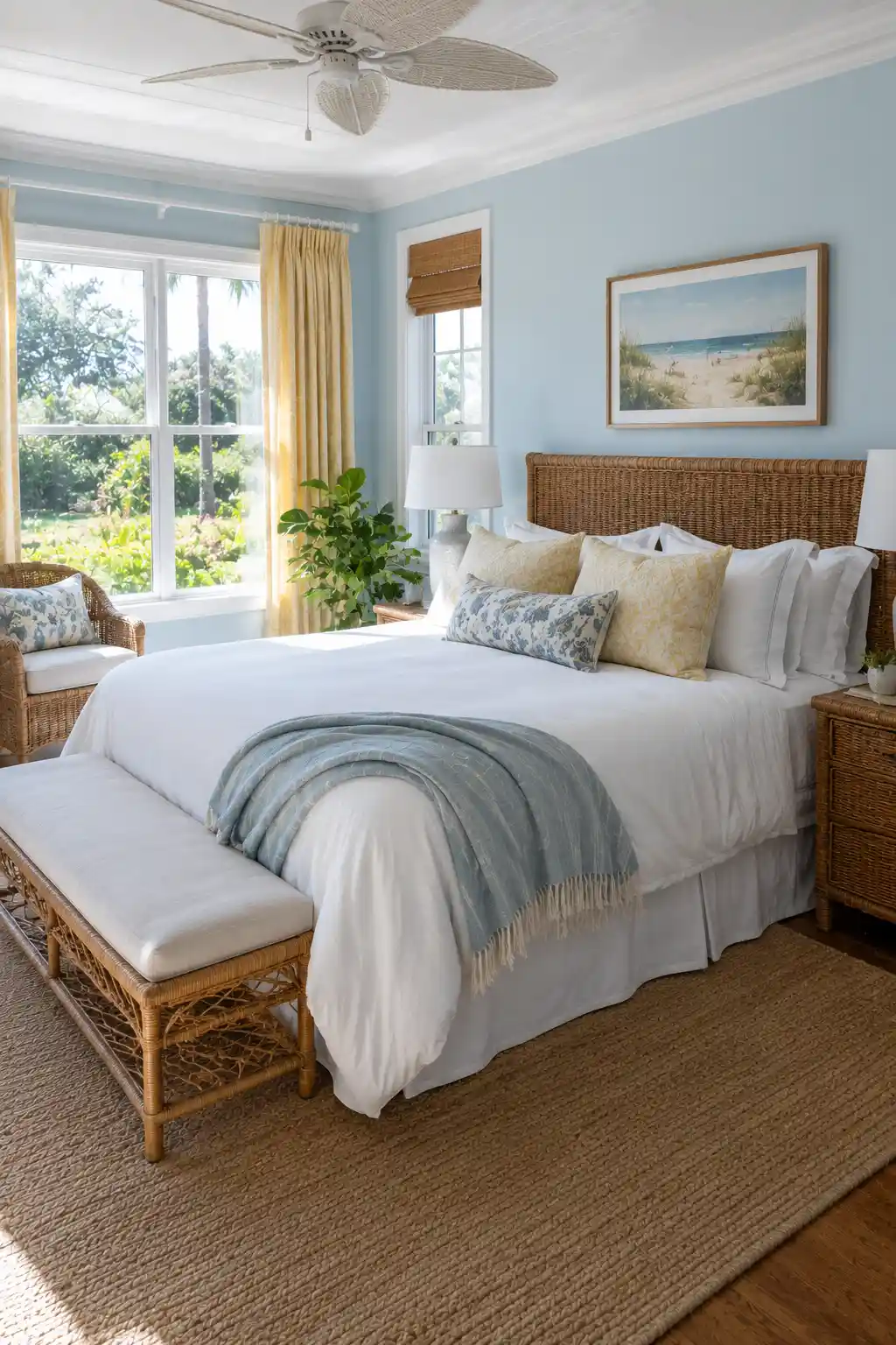 Coastal Blue and Sandy Yellow