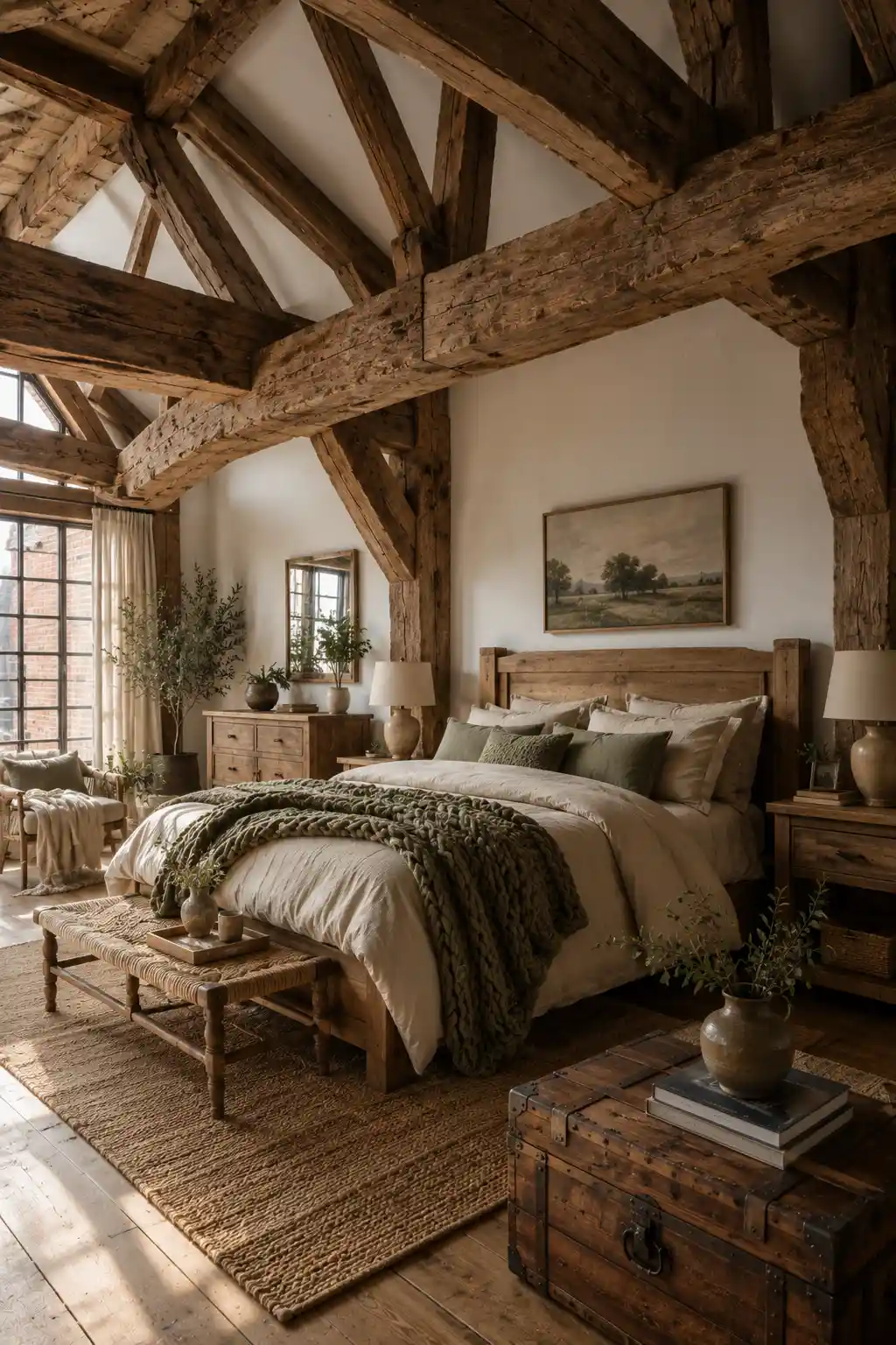 Rustic Timber and Earth Tones