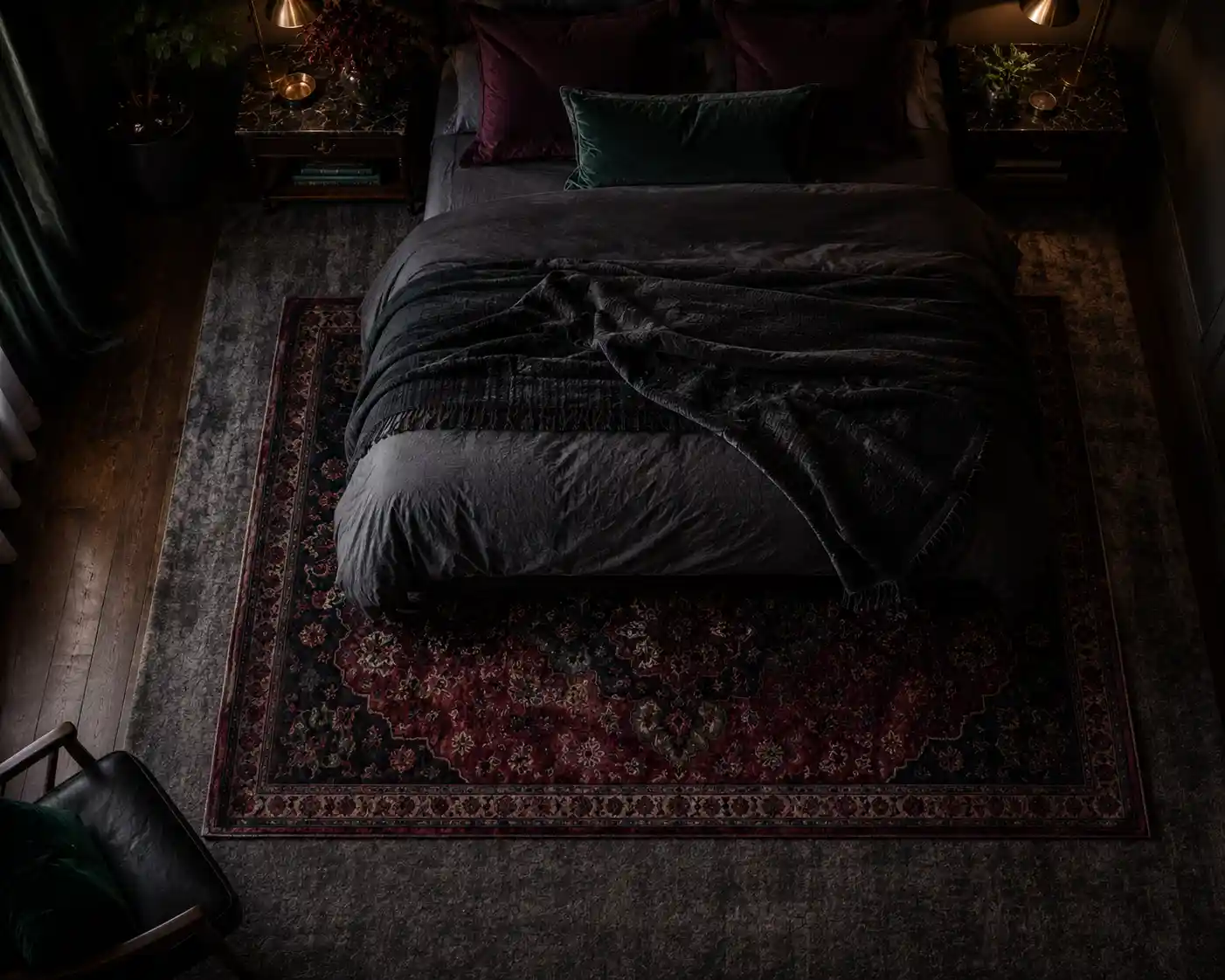 Grounding the Design with Layered Moody Rugs