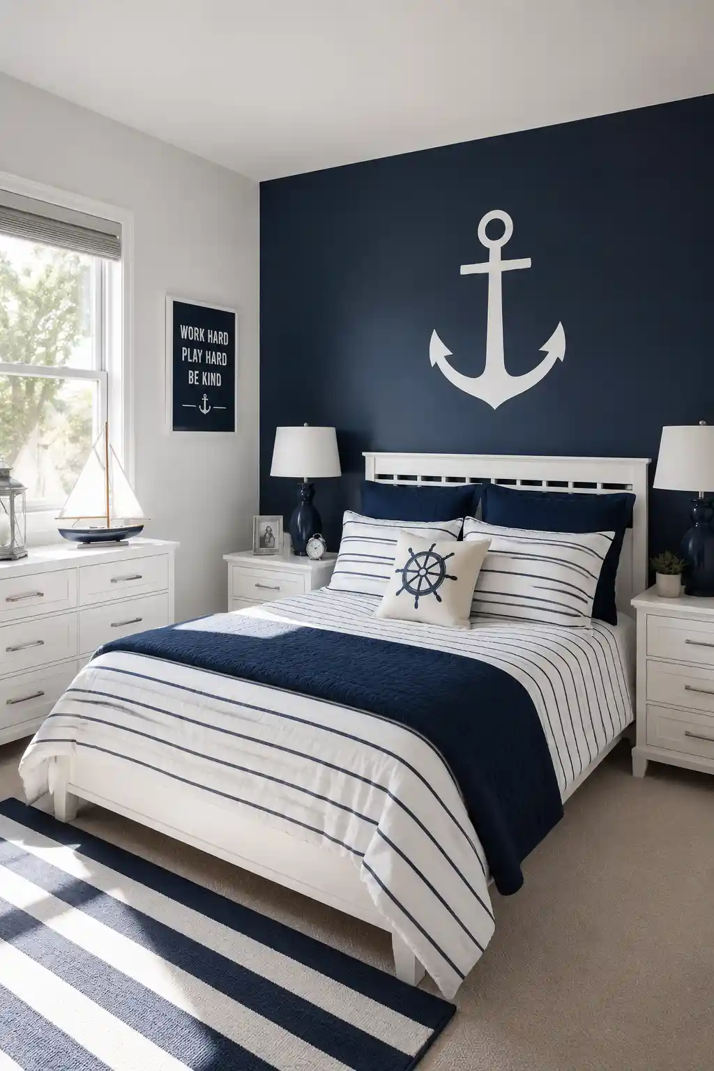 Modern Anchor Motif Accent Walls
