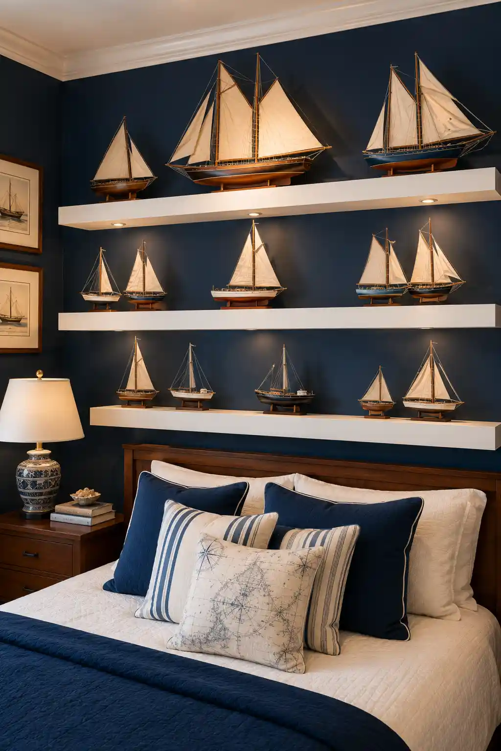 Curated Model Ship Display Shelving
