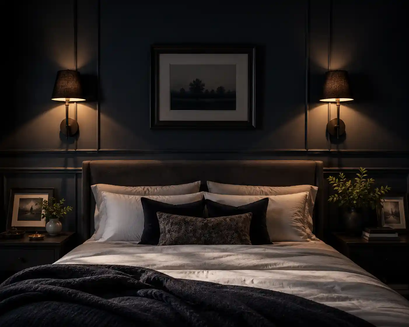Soft Mood Lighting via Dimmable Sconces