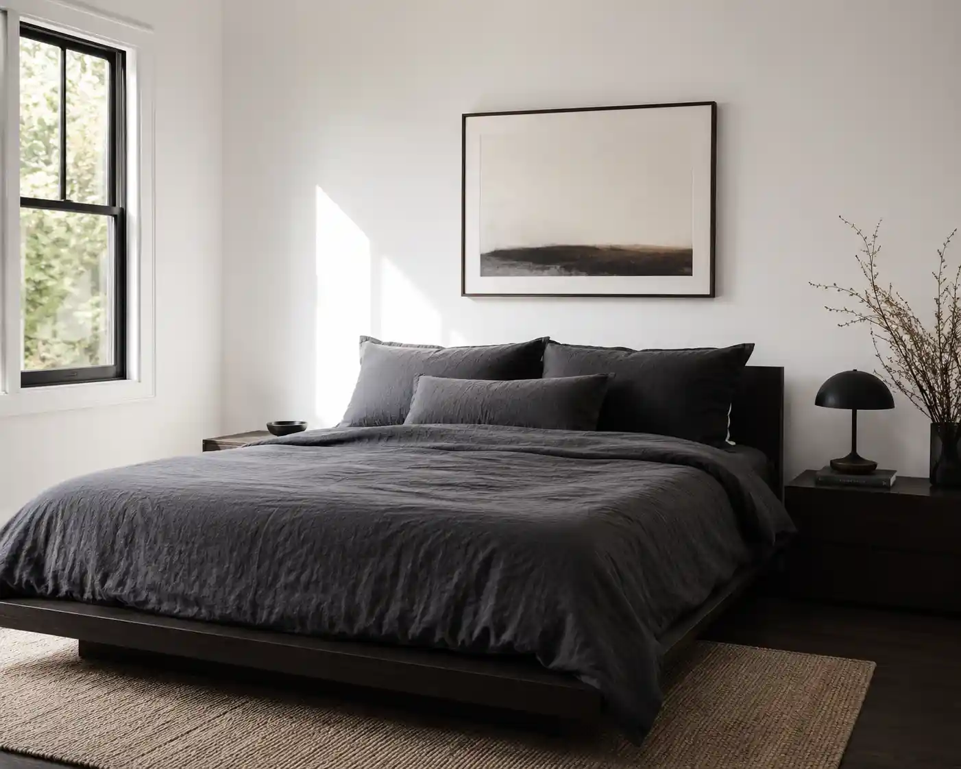 Charcoal Grey Linens