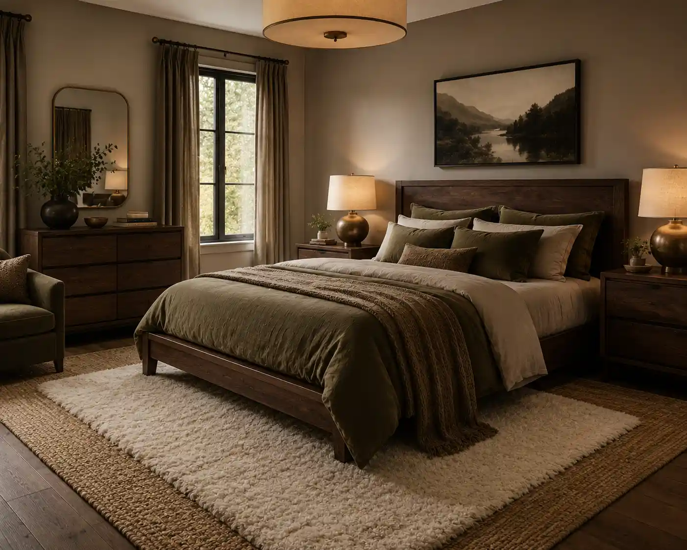 Layered Jute and Wool Rugs