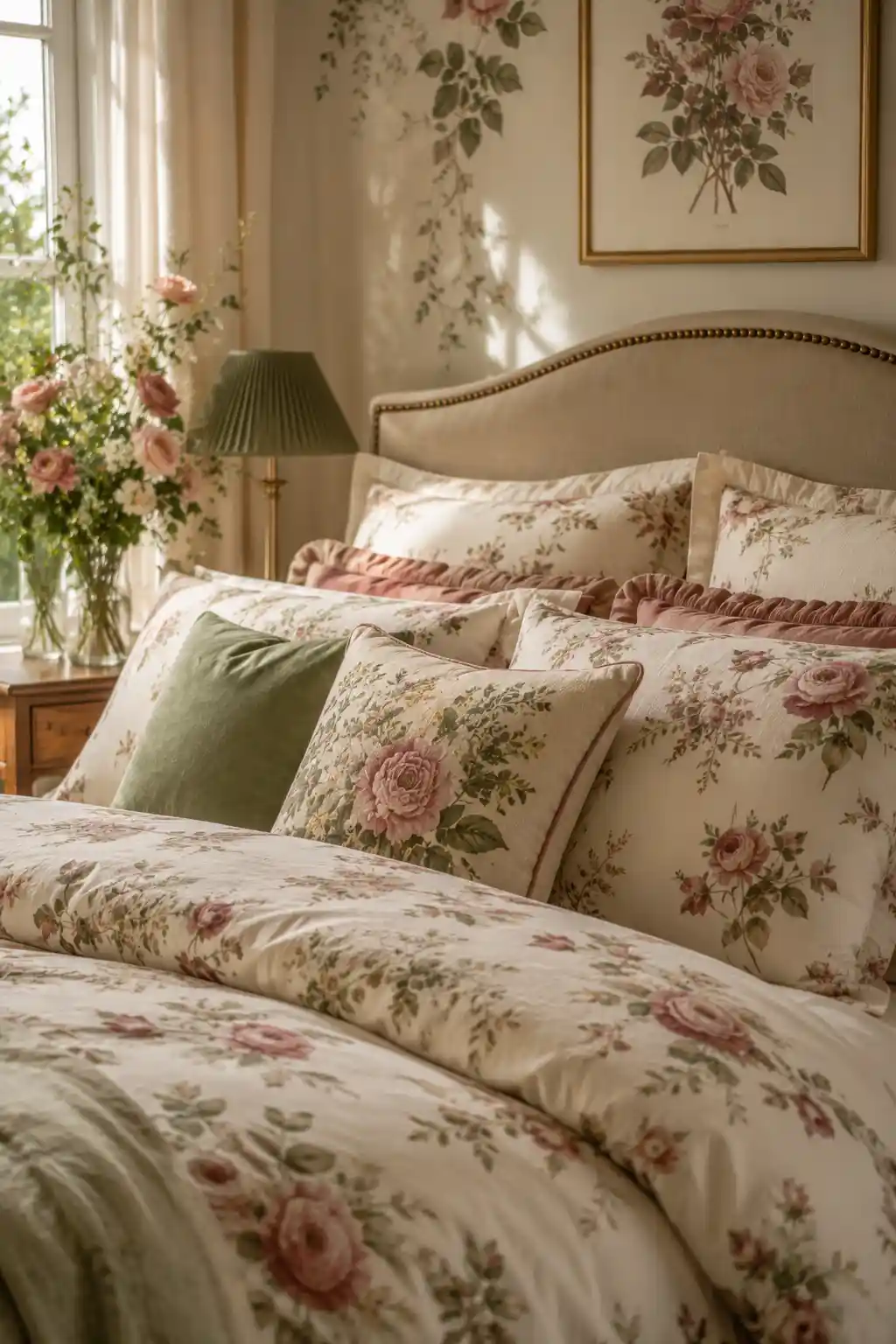 Floral Bedding and Textiles