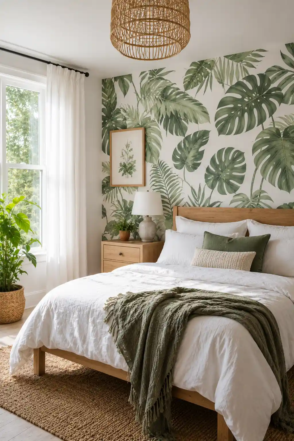 Refresh Your Space with Botanical Peel-and-Stick Wallpaper