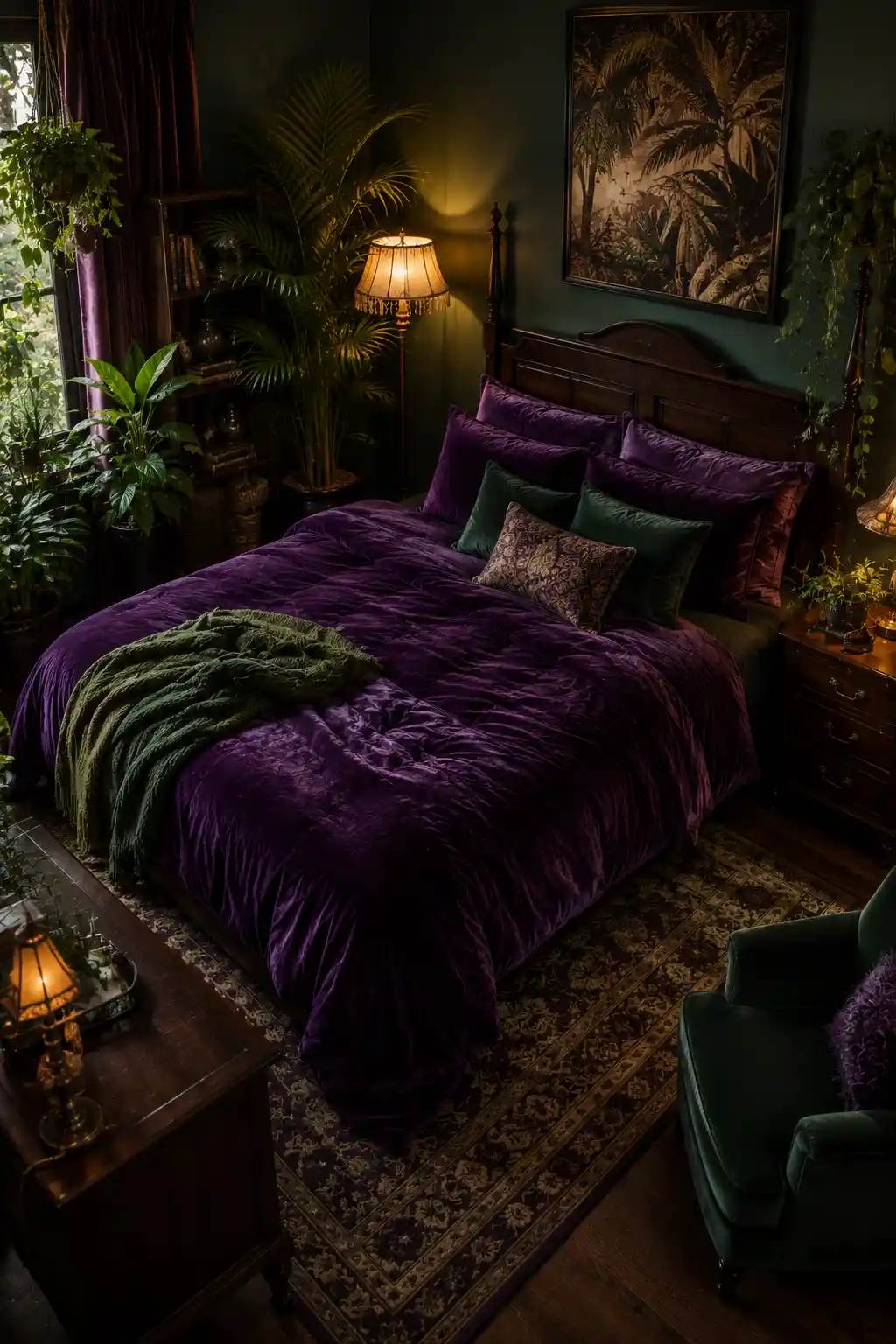 Royal Purple and Forest Green Depth