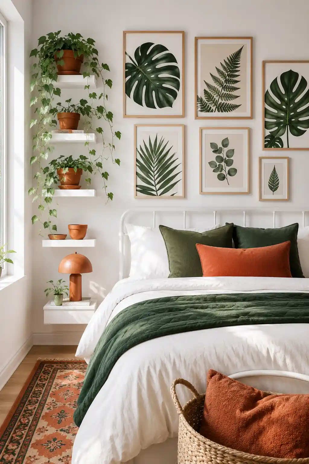 Botanical Art and Earthy Pottery