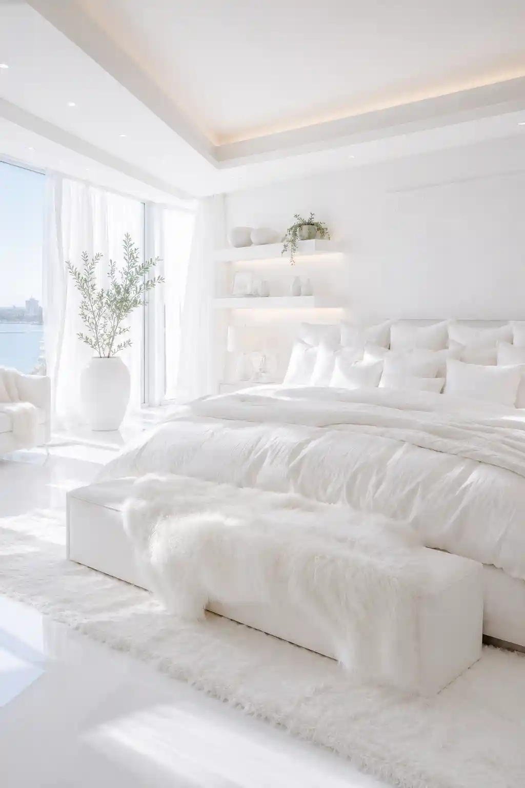 Cloud-Like Monochromatic White Layering