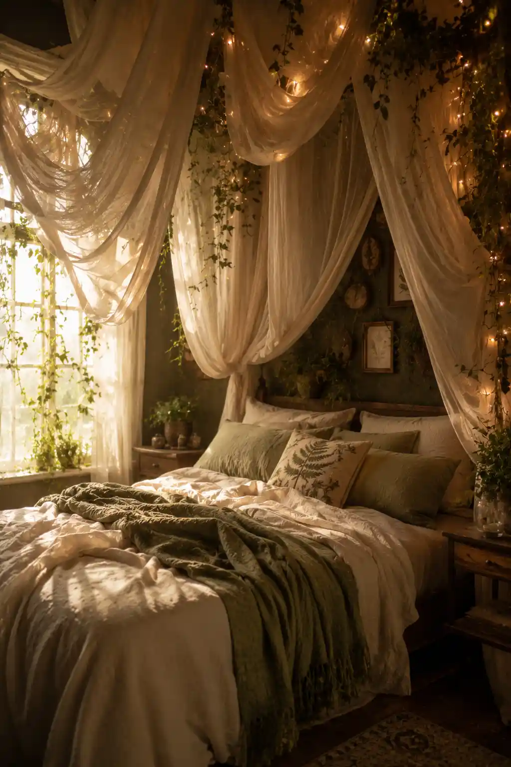 Gauzy Forest Canopy Drapes