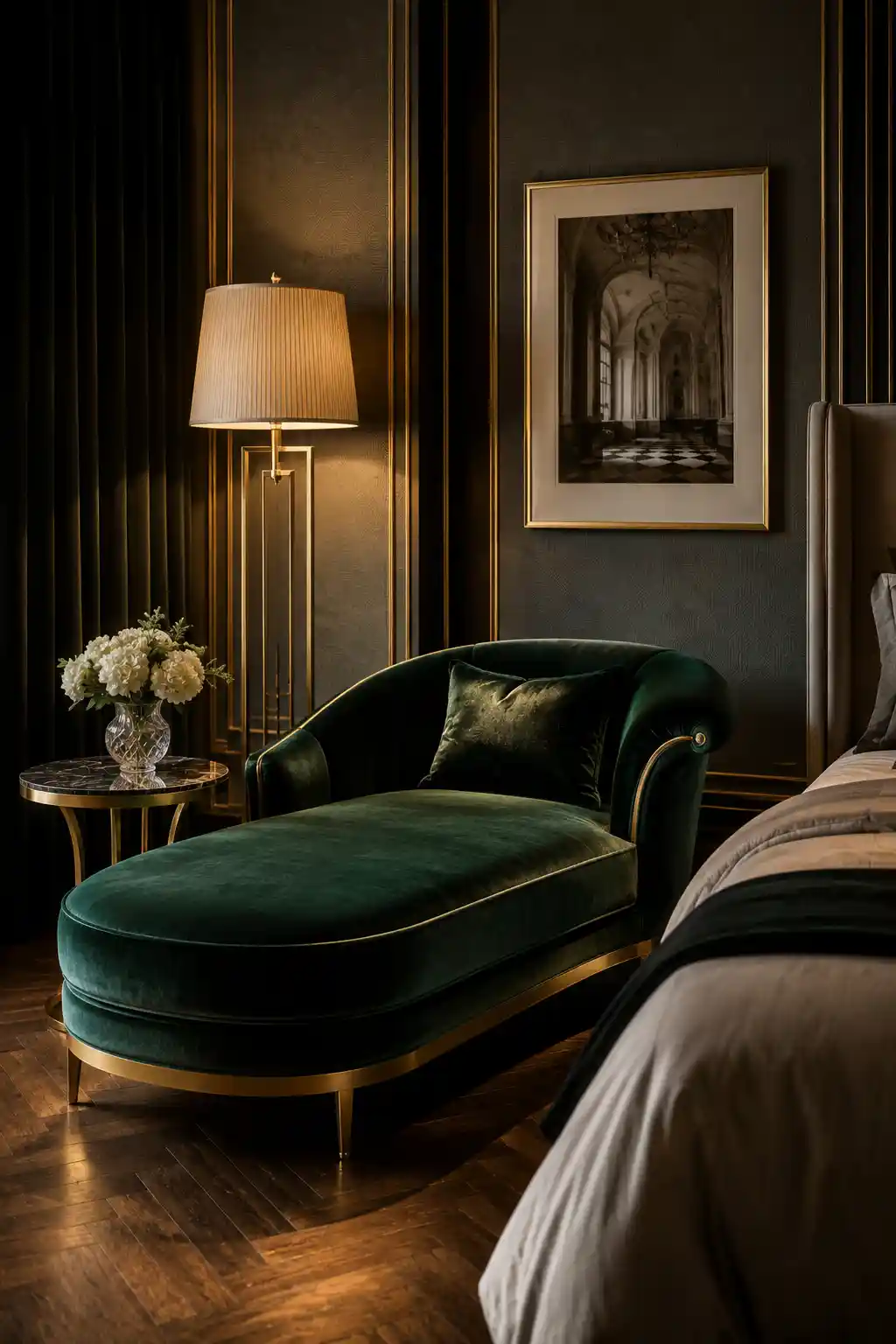 The Glamorous Velvet Chaise Lounge