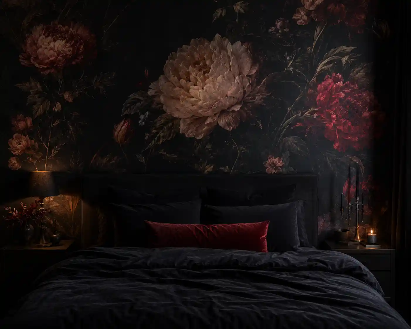 Adding Drama with Dark Botanical Patterns