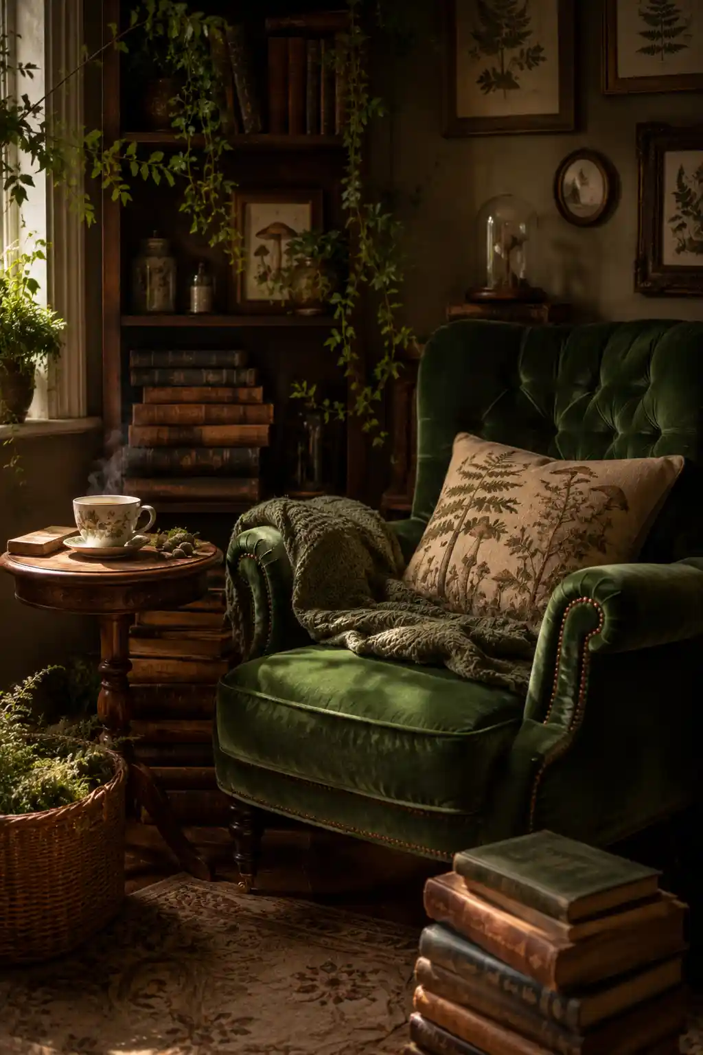 A Secluded Woodland Reading Nook