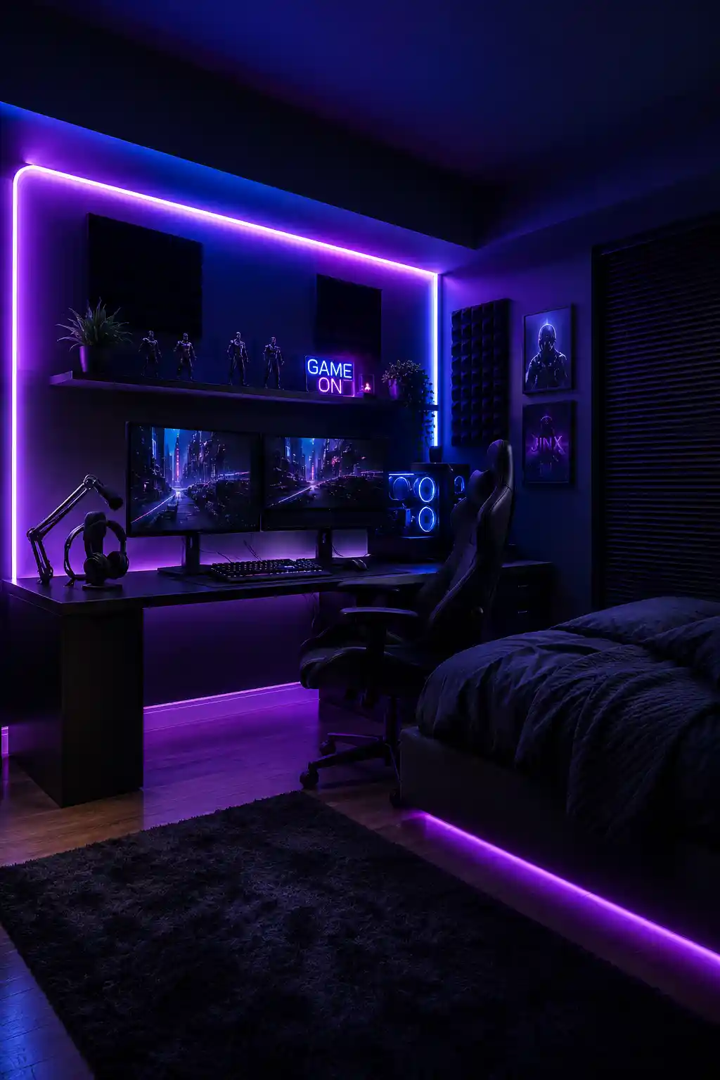 Immersive Neon Accent Lighting