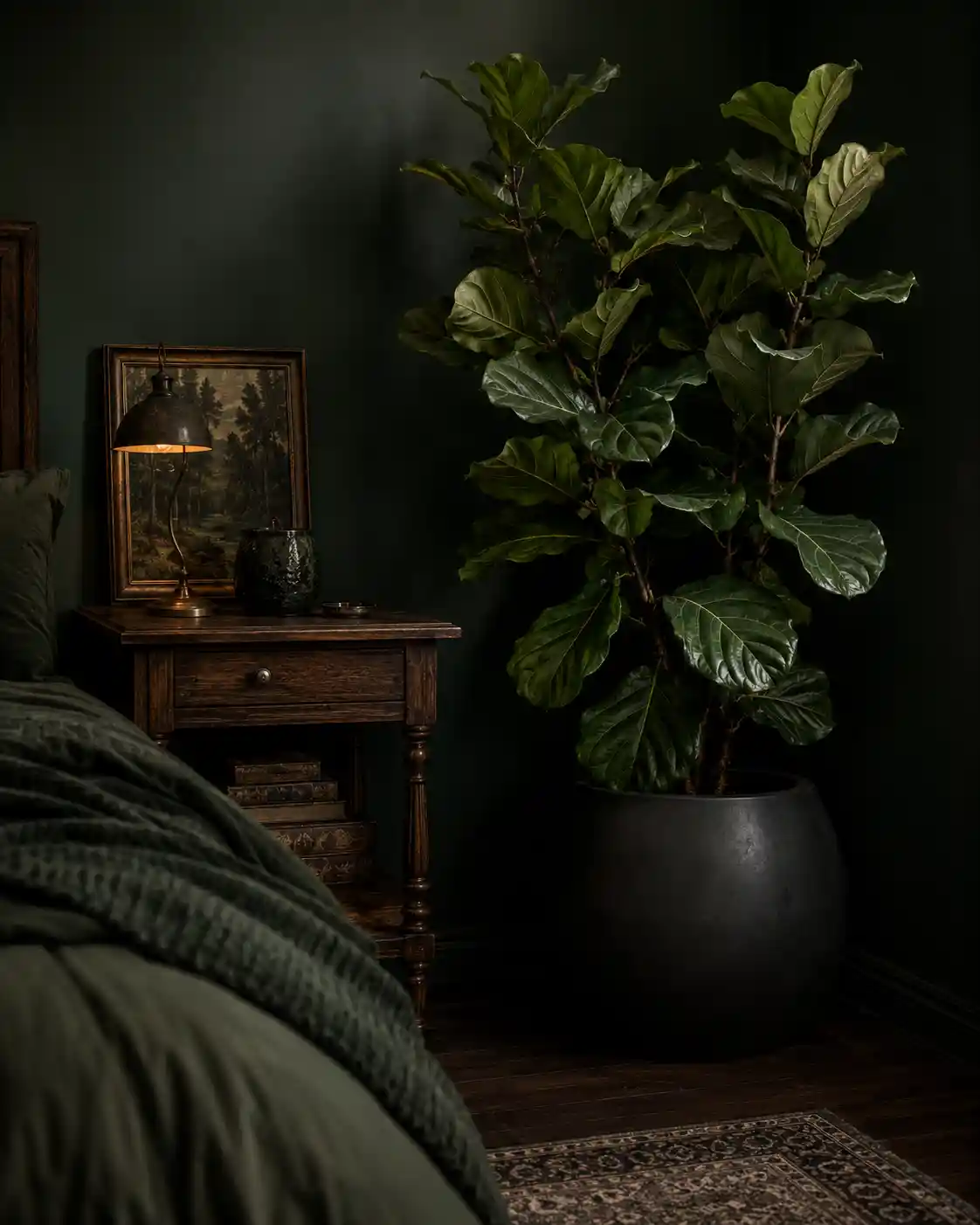 Integrating Forest Green Botanical Elements