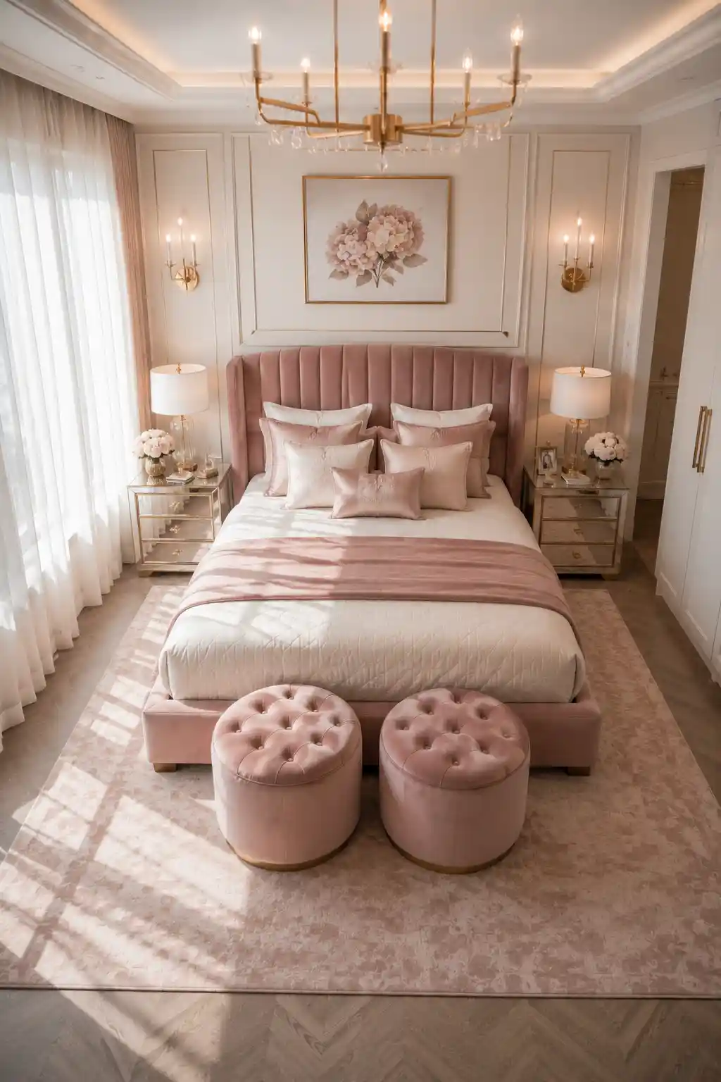 Muted Blush and Velvet Elegance