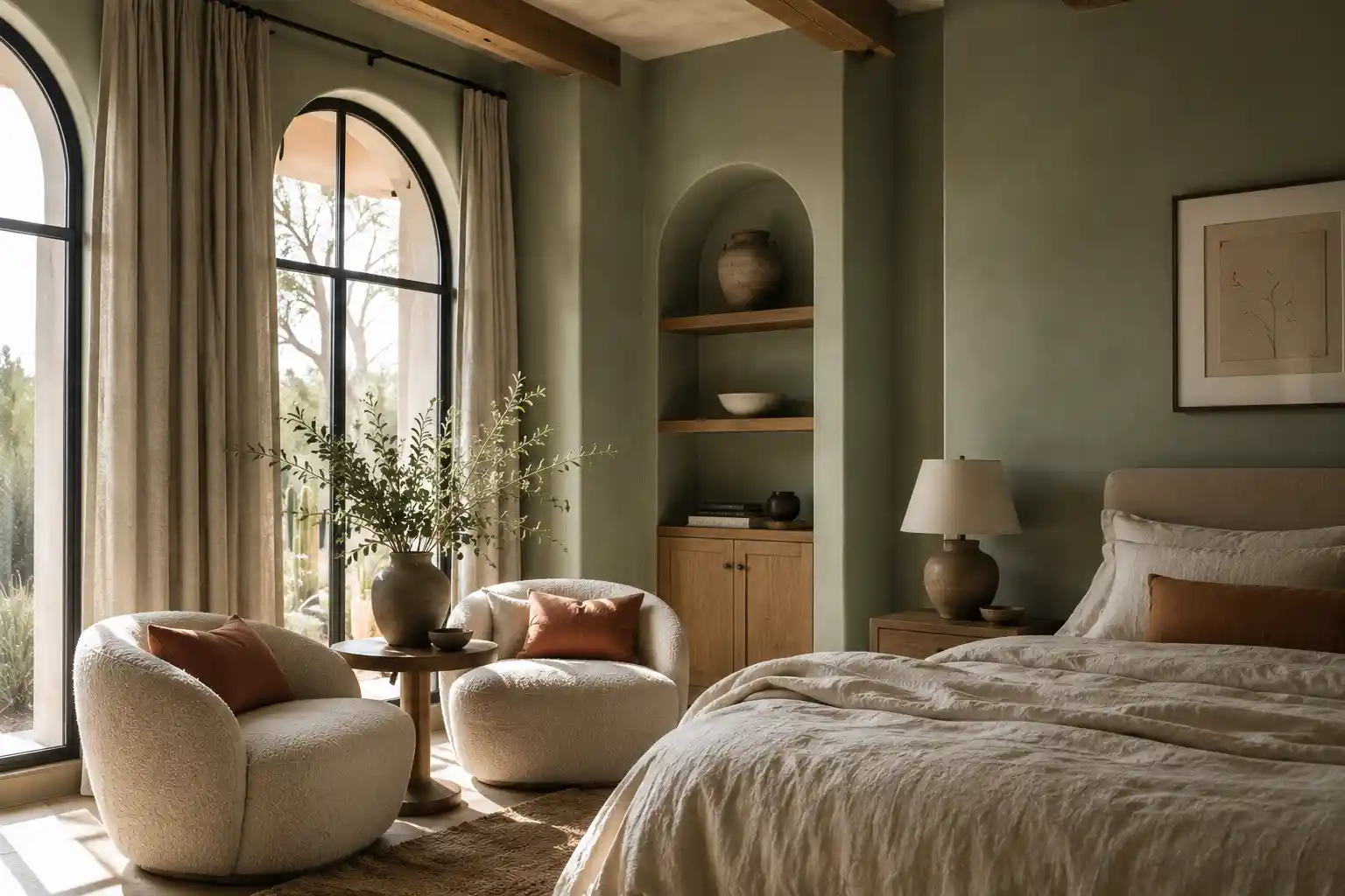 The Warmth of Earthy Clay and Taupe Pairings
