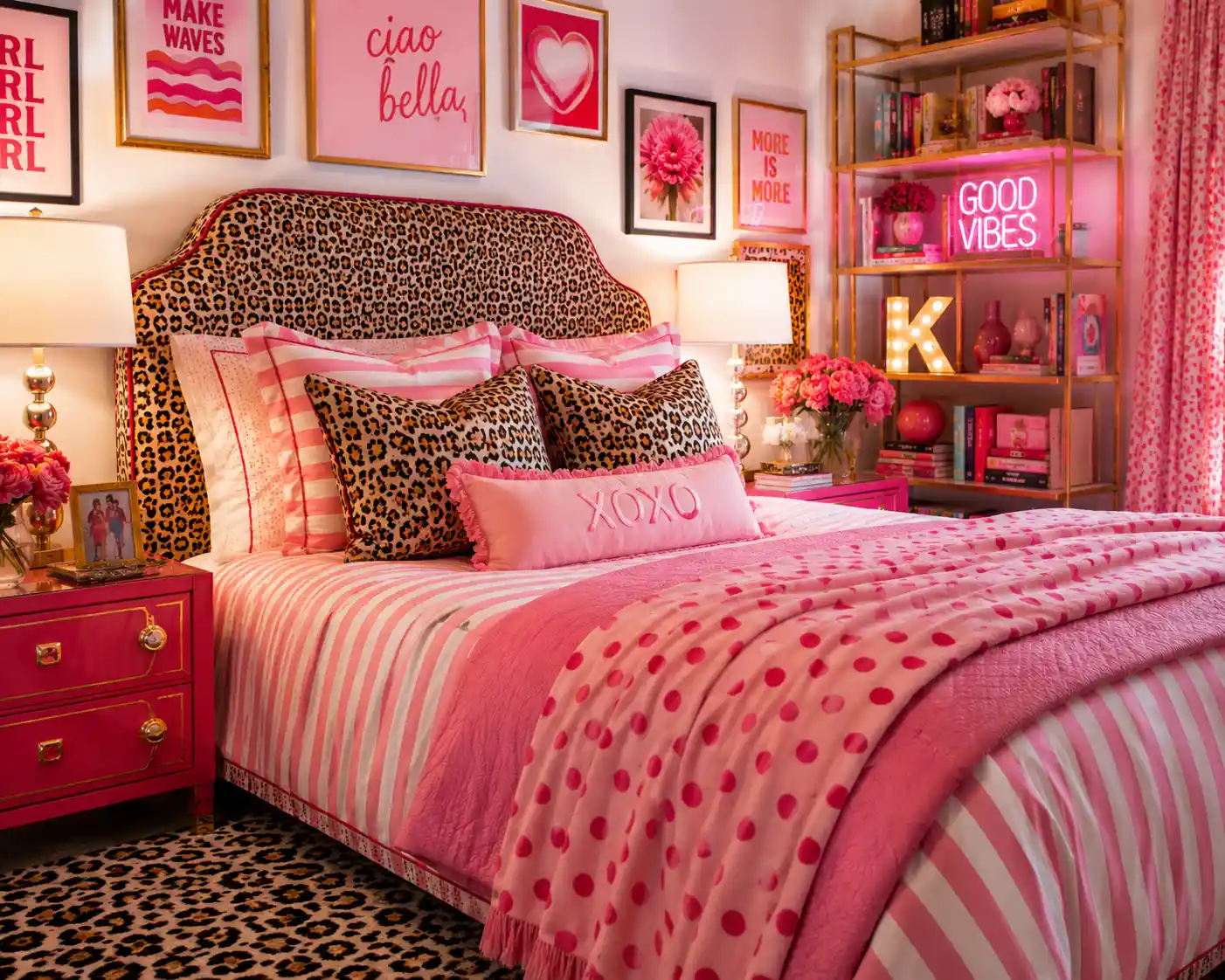 Eclectic Mix: Pink Patterns and Cheetah Spots