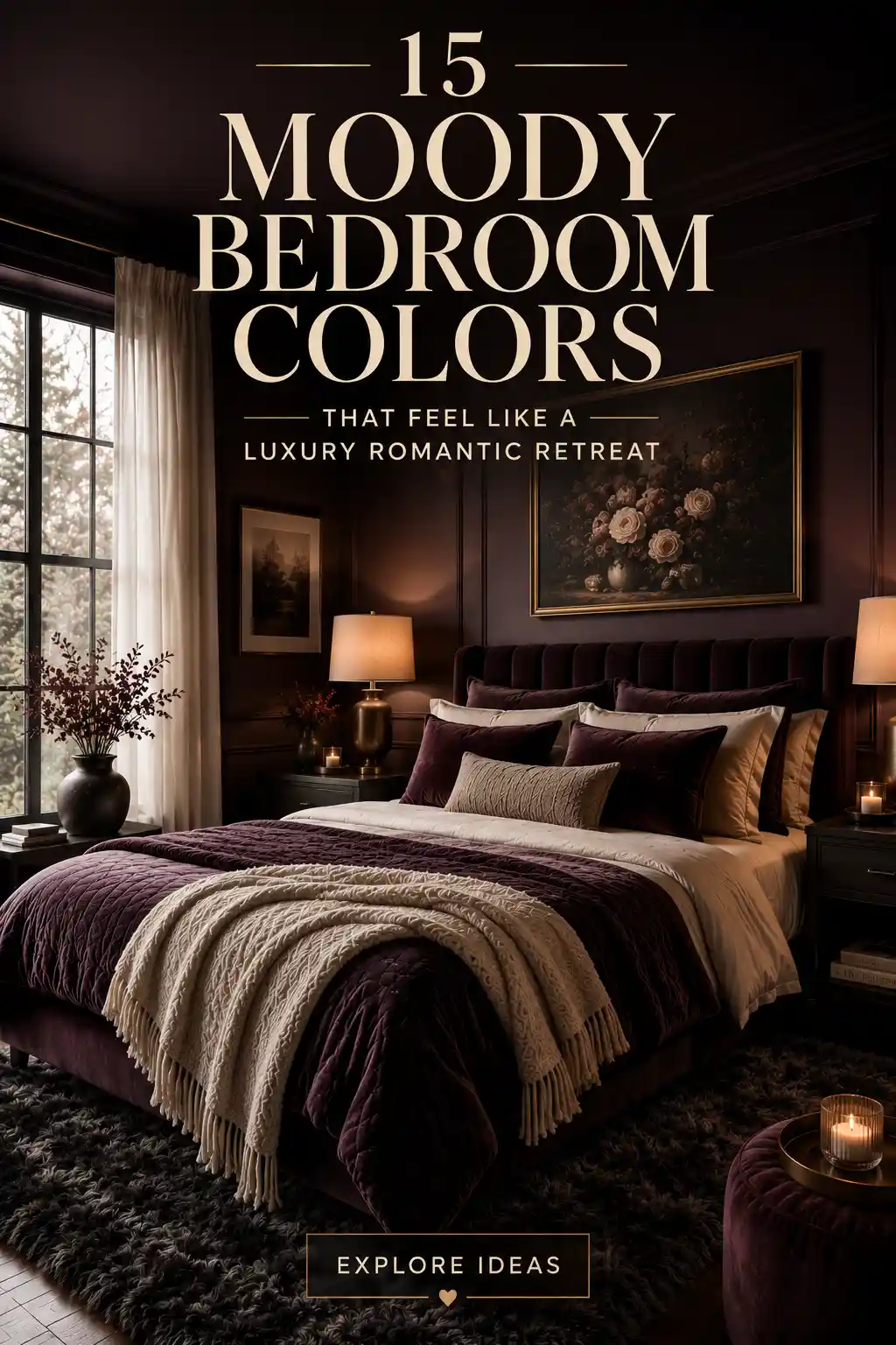 15 Romantic Moody Bedroom Colors for a Dreamy Sanctuary