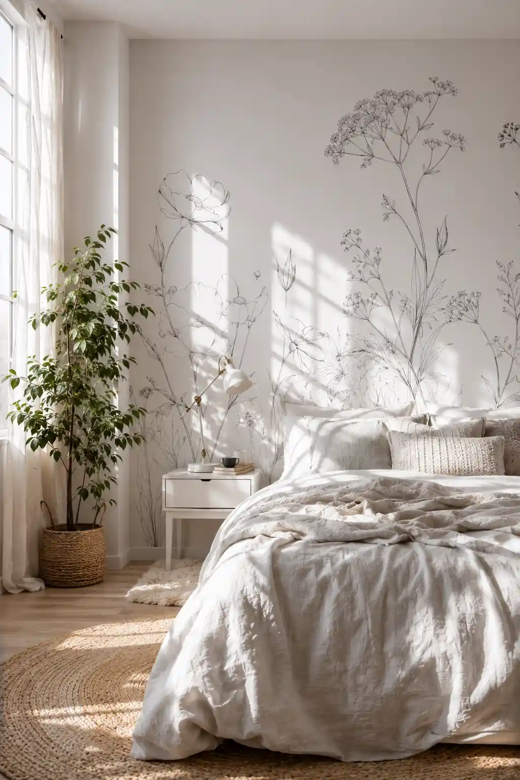 Add Subtle Botanical Wall Decals or Murals