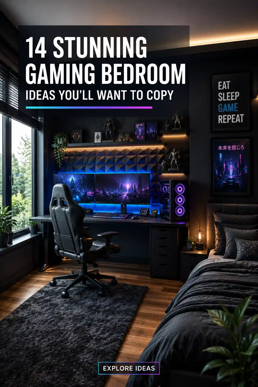 14 Stunning Gaming Bedroom Ideas for the Ultimate Setup