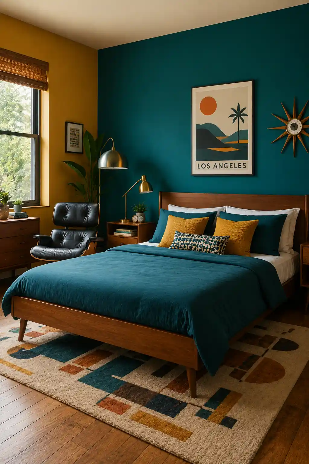 Eclectic Mustard Yellow and Deep Teal