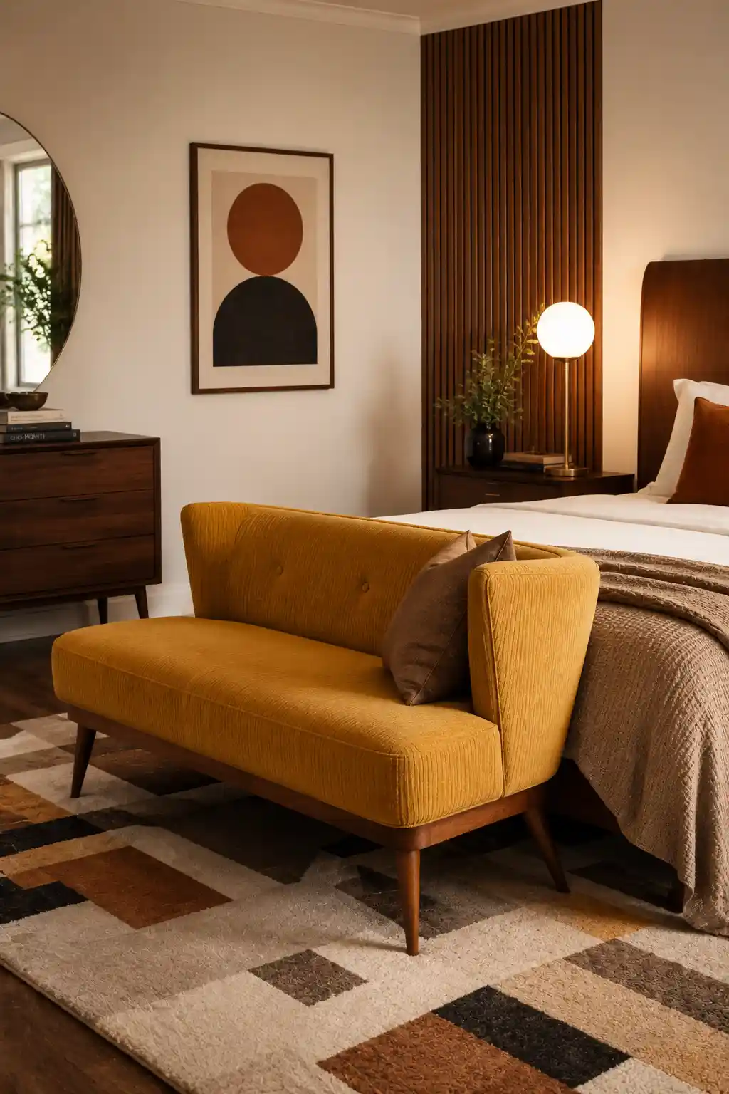 The Mid-Century Modern Settee