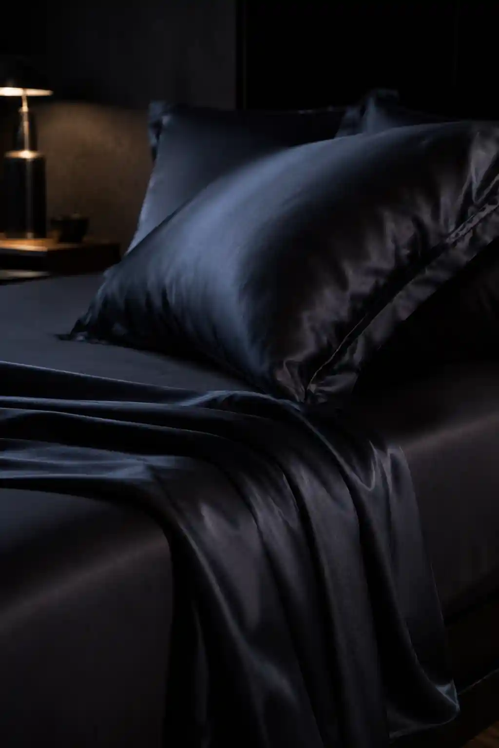 Satin and Silk Bedding Accents