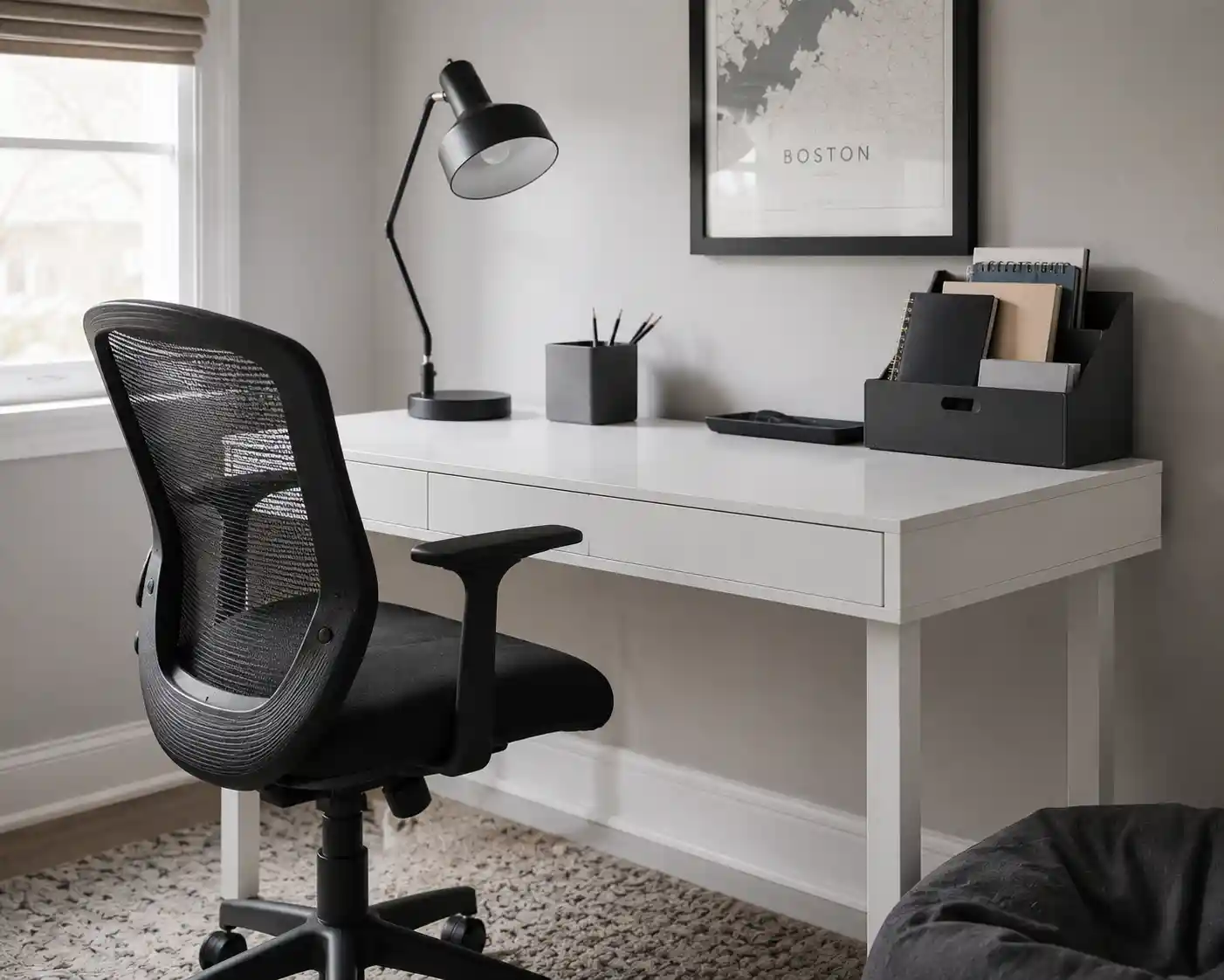 Ergonomic and Minimalist Study Zones